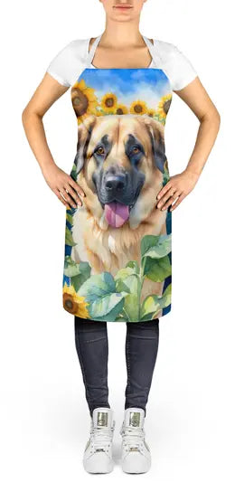 Anatolian Shepherd in Sunflowers Apron Caroline's Treasures
