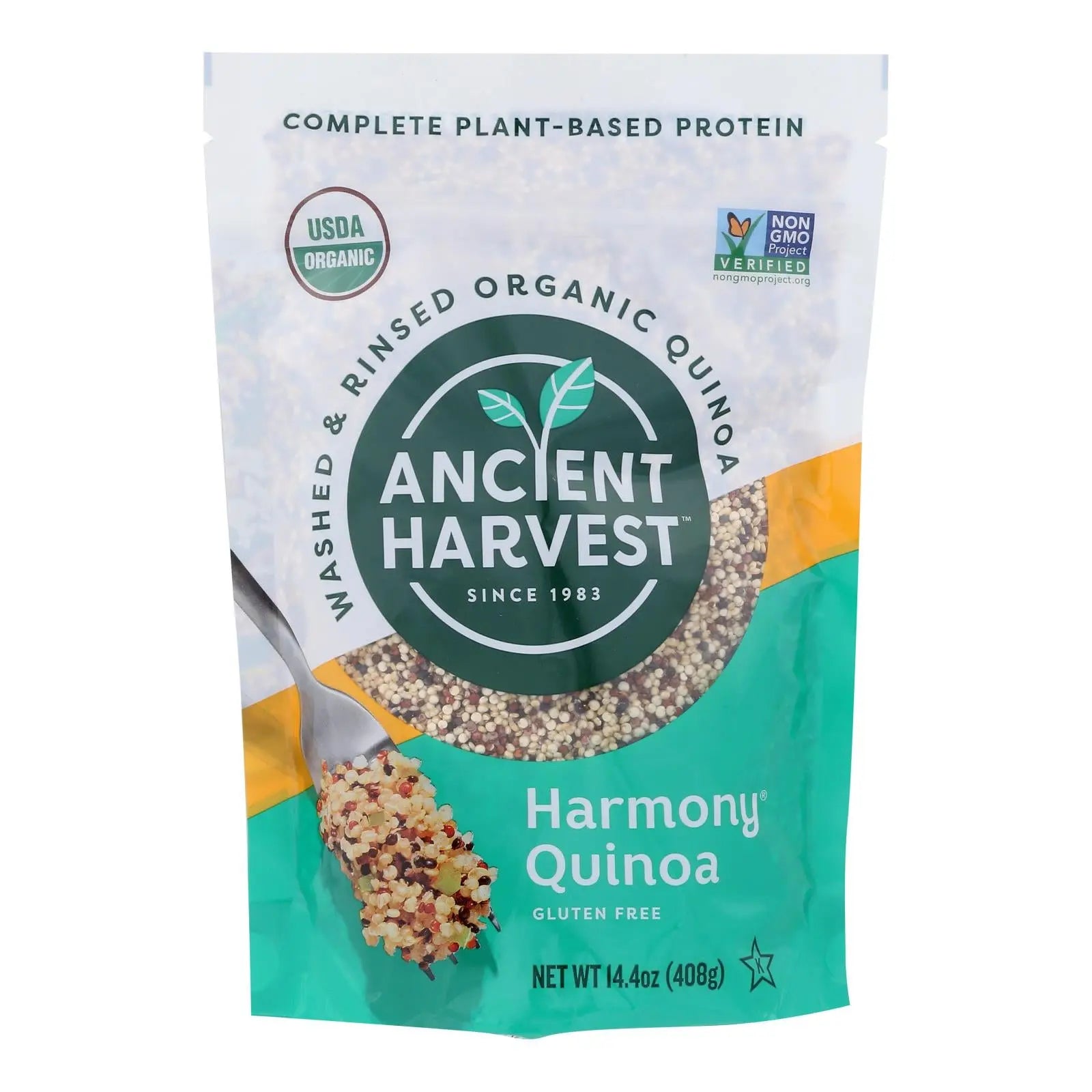 Ancient Harvest Organic Quinoa - Tri-color Harmony Blend - Case Of 12 - 14.4 Oz Ancient Harvest