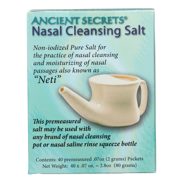 Ancient Secrets Nasal Cleansing Salt Packets - 40 Packets Ancient Secrets