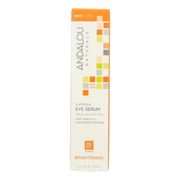 Andalou Naturals Luminous Eye Serum Brightening - 0.6 Fl Oz Andalou Naturals