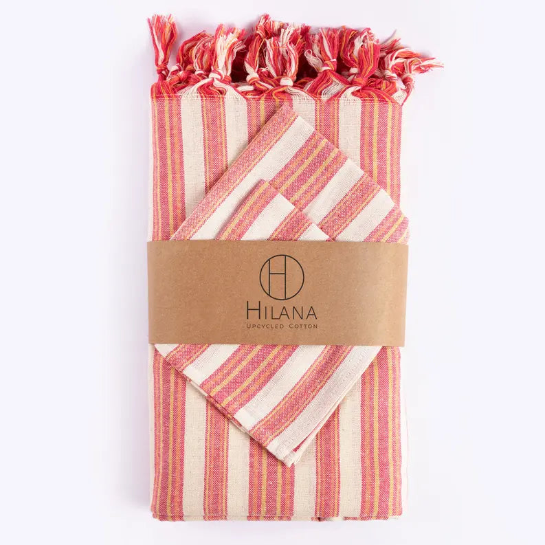 Andana Striped Tablecloth Set T&W Trade