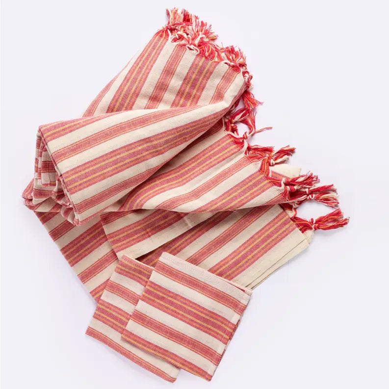 Andana Striped Tablecloth Set T&W Trade