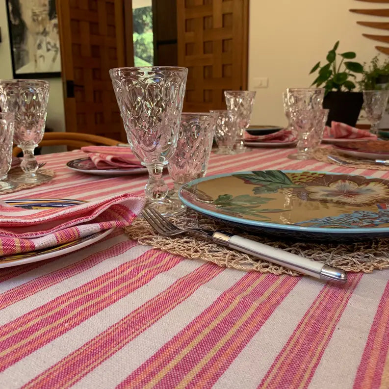 Andana Striped Tablecloth Set T&W Trade
