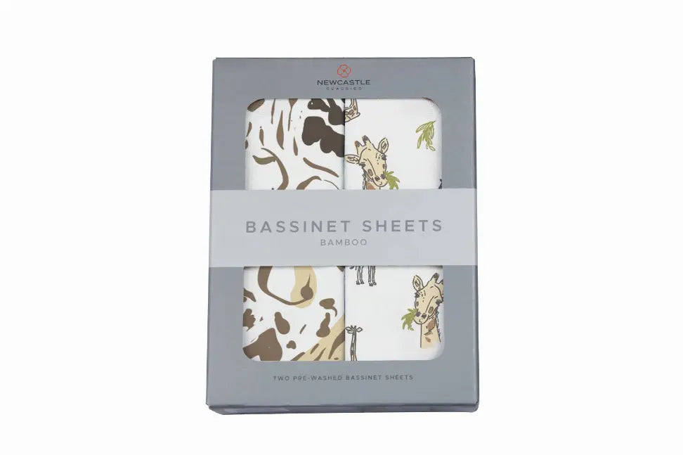Animal Print & Hungry Giraffe Changing Pad Cover/Bassinet Newcastle Classics
