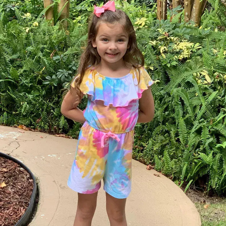 AnnLoren Big Little Girls Shorts Jumpsuit Summer One Piece Outfit AnnLoren
