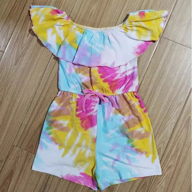 AnnLoren Big Little Girls Shorts Jumpsuit Summer One Piece Outfit AnnLoren