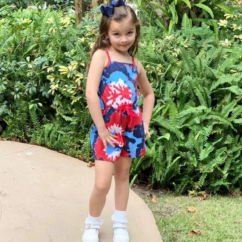 AnnLoren Big Little Girls Shorts Jumpsuit Summer One Piece Outfit AnnLoren