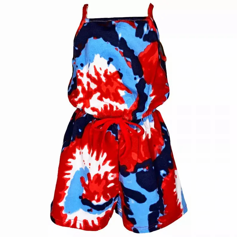 AnnLoren Big Little Girls Shorts Jumpsuit Summer One Piece Outfit AnnLoren