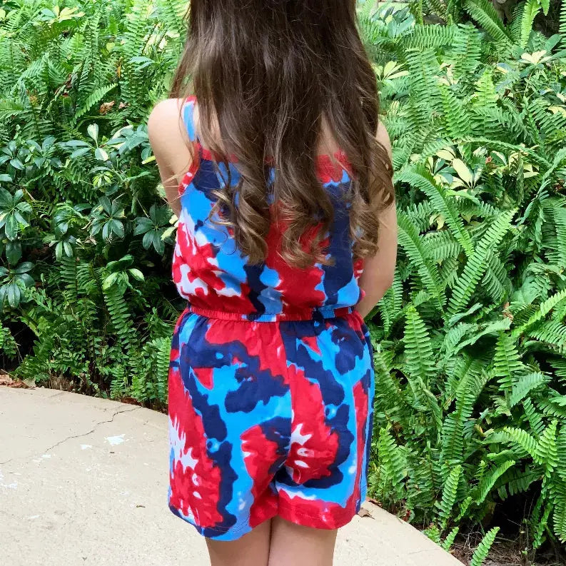 AnnLoren Big Little Girls Shorts Jumpsuit Summer One Piece Outfit AnnLoren