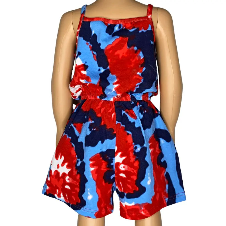 AnnLoren Big Little Girls Shorts Jumpsuit Summer One Piece Outfit AnnLoren