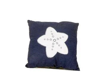 Anne Home - Blue Pillow White Star OMH USA