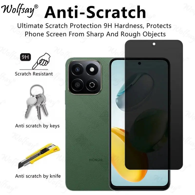 Anti-Spy Tempered Glass For Honor 200 Smart Privacy Screen Protector Honor 200 Smart Glass For Honor 200 Smart Glass 6.8 inch GreatEagleInc