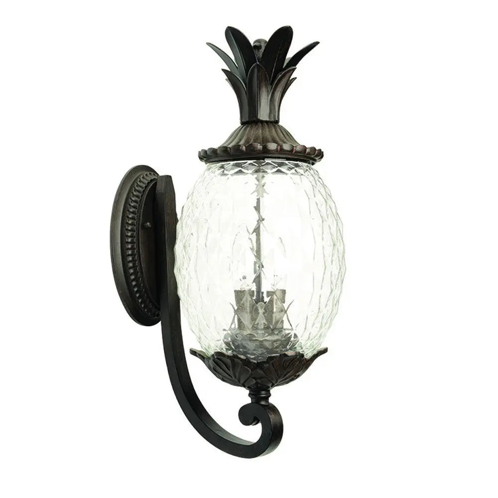 Antique Bronze Pineapple Wall Light Homeroots Outdoor