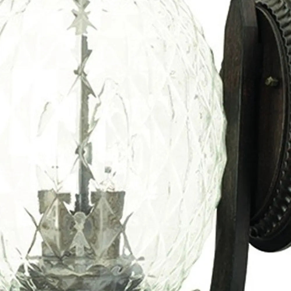 Antique Bronze Pineapple Wall Light Homeroots Outdoor