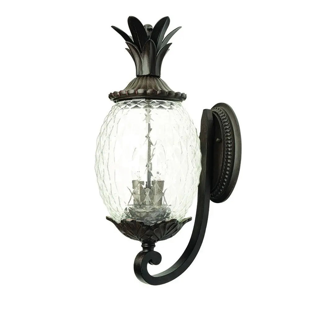 Antique Bronze Pineapple Wall Light Homeroots Outdoor