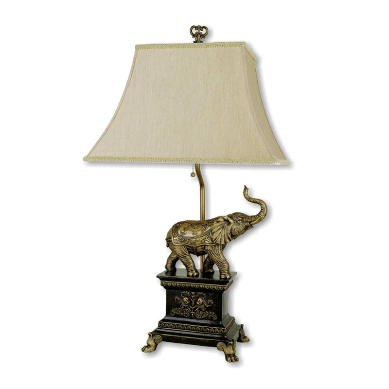 Antique Elephant Table Lamp Homeroots Lighting