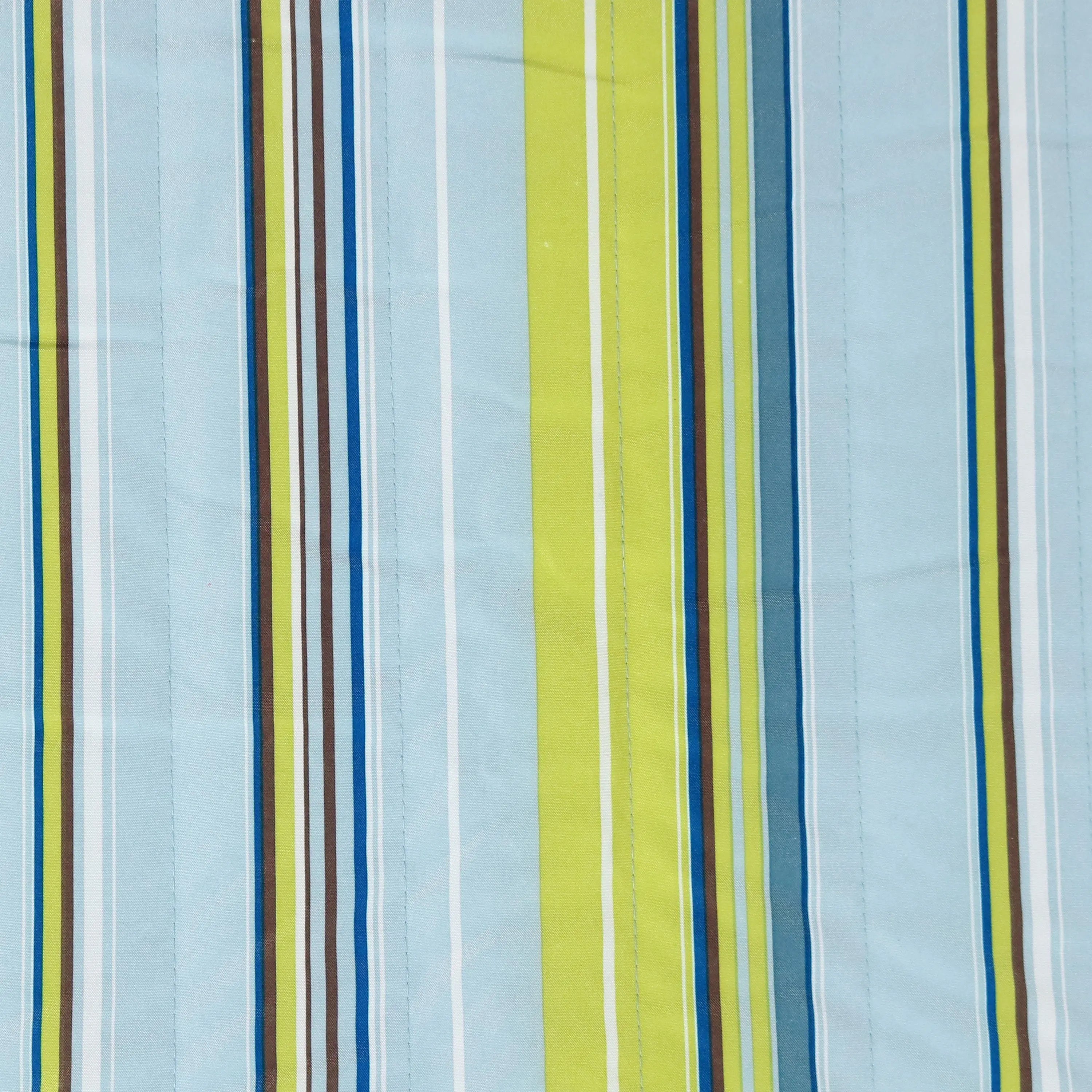 Aqua And Lime Green Striped Double Hammock Homeroots Outdoor