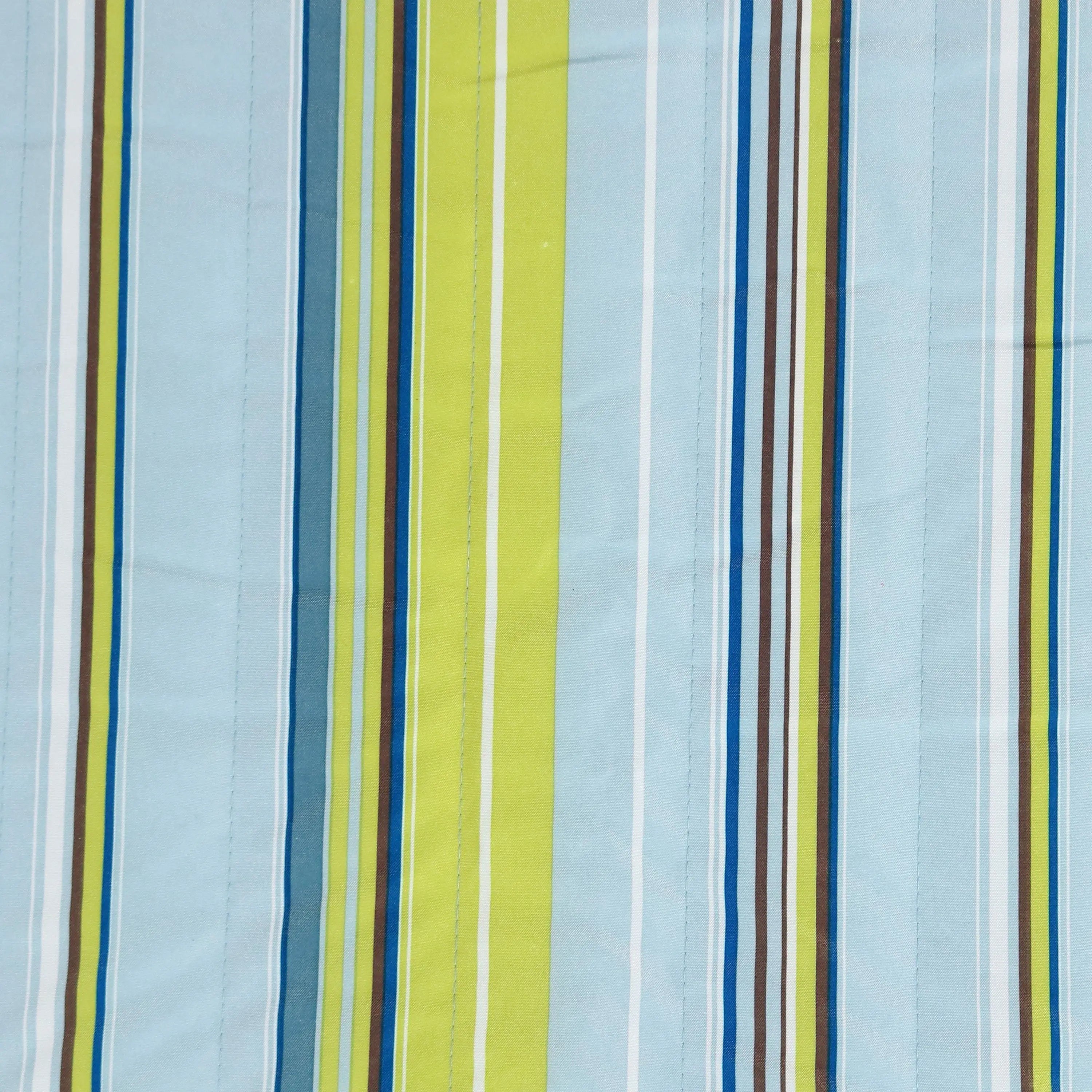 Aqua And Lime Green Striped Double Hammock Homeroots Outdoor