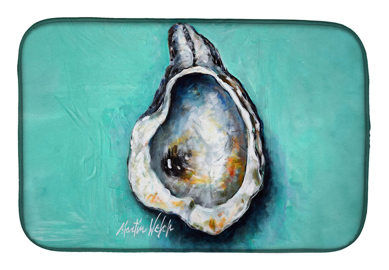 Aqua Pearl Oyster Dish Drying Mat Caroline's Treasures
