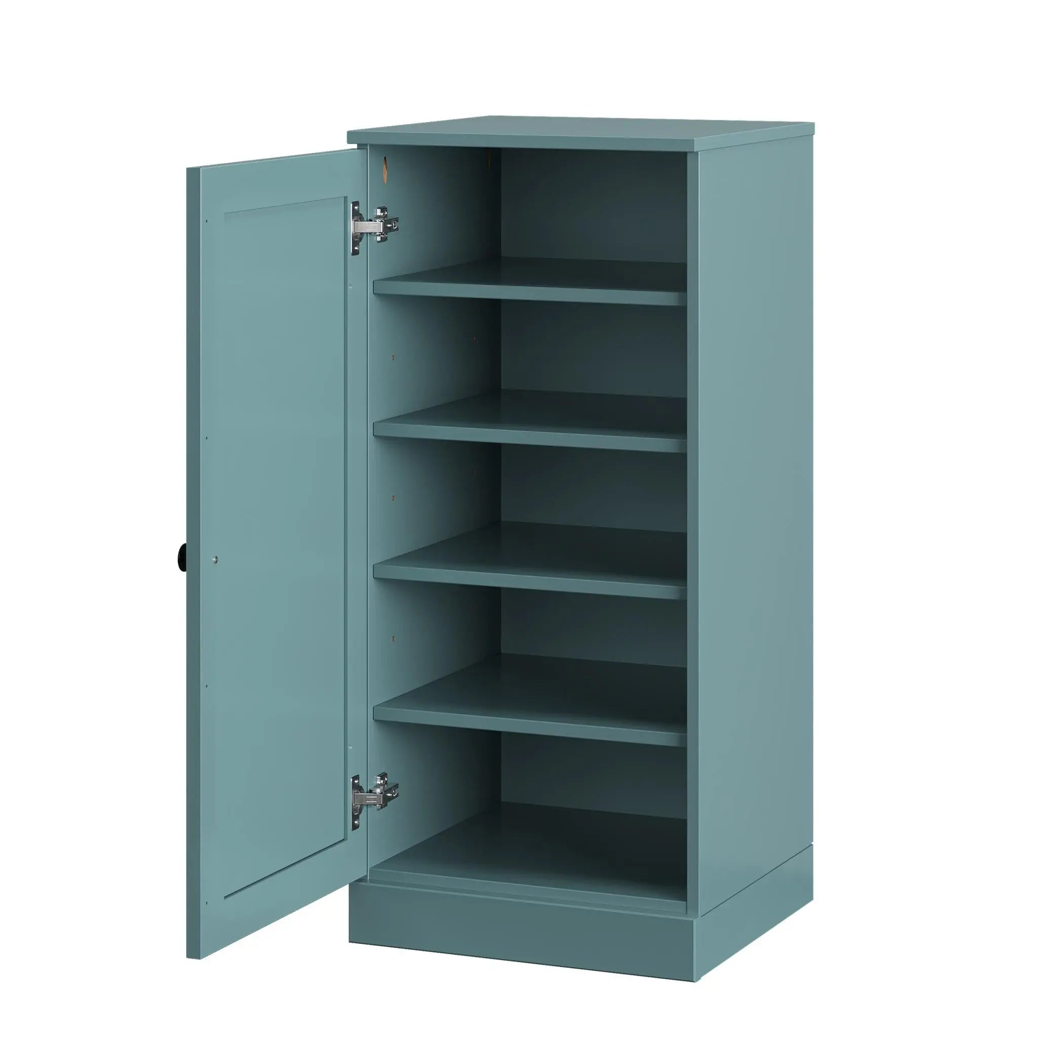 Aqua Ten Pair Solid WoodShoe Storage Cabinet Homeroots Organization