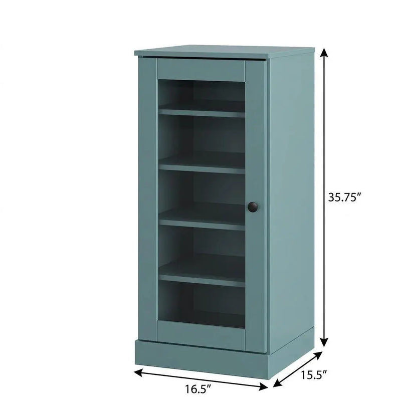 Aqua Ten Pair Solid WoodShoe Storage Cabinet Homeroots Organization