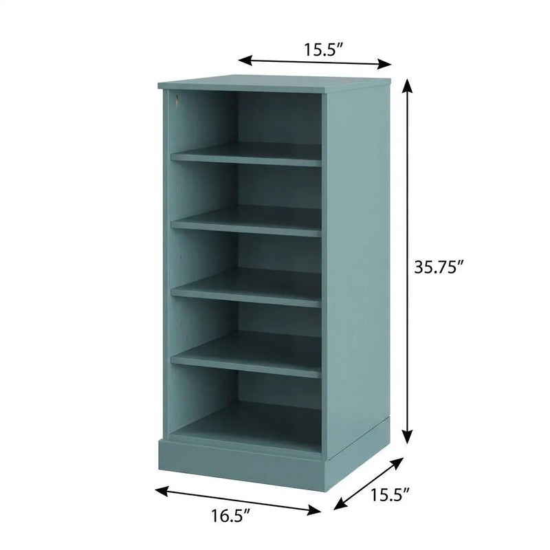 Aqua Ten Pair Solid WoodShoe Storage Cabinet Homeroots Organization