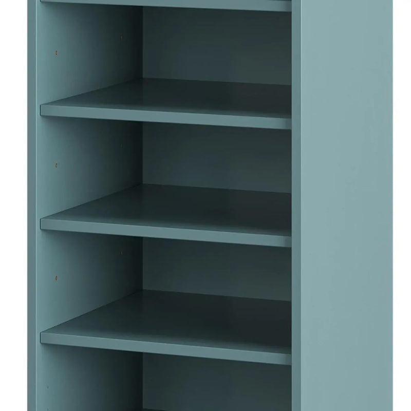 Aqua Ten Pair Solid WoodShoe Storage Cabinet Homeroots Organization
