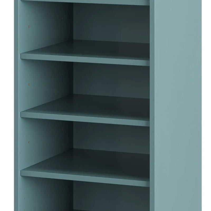 Aqua Ten Pair Solid WoodShoe Storage Cabinet Homeroots Organization