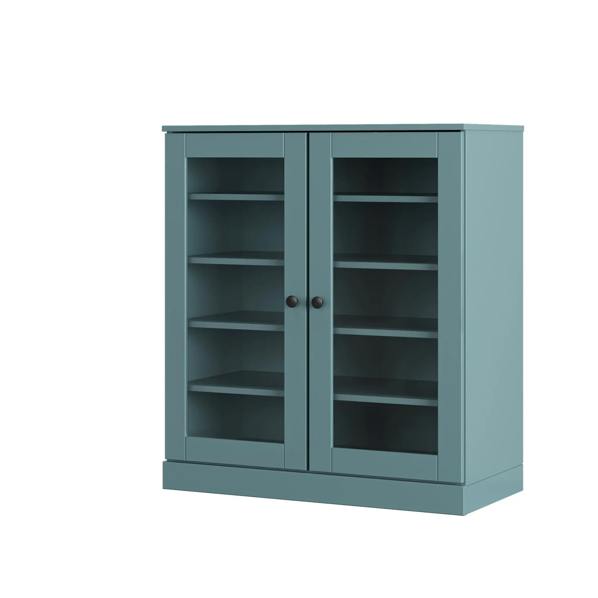 Aqua Twenty Pair Solid WoodShoe Storage Cabinet Homeroots Organization