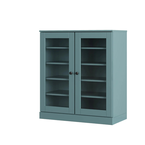 Aqua Twenty Pair Solid WoodShoe Storage Cabinet Homeroots Organization
