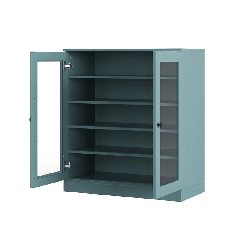 Aqua Twenty Pair Solid WoodShoe Storage Cabinet Homeroots Organization