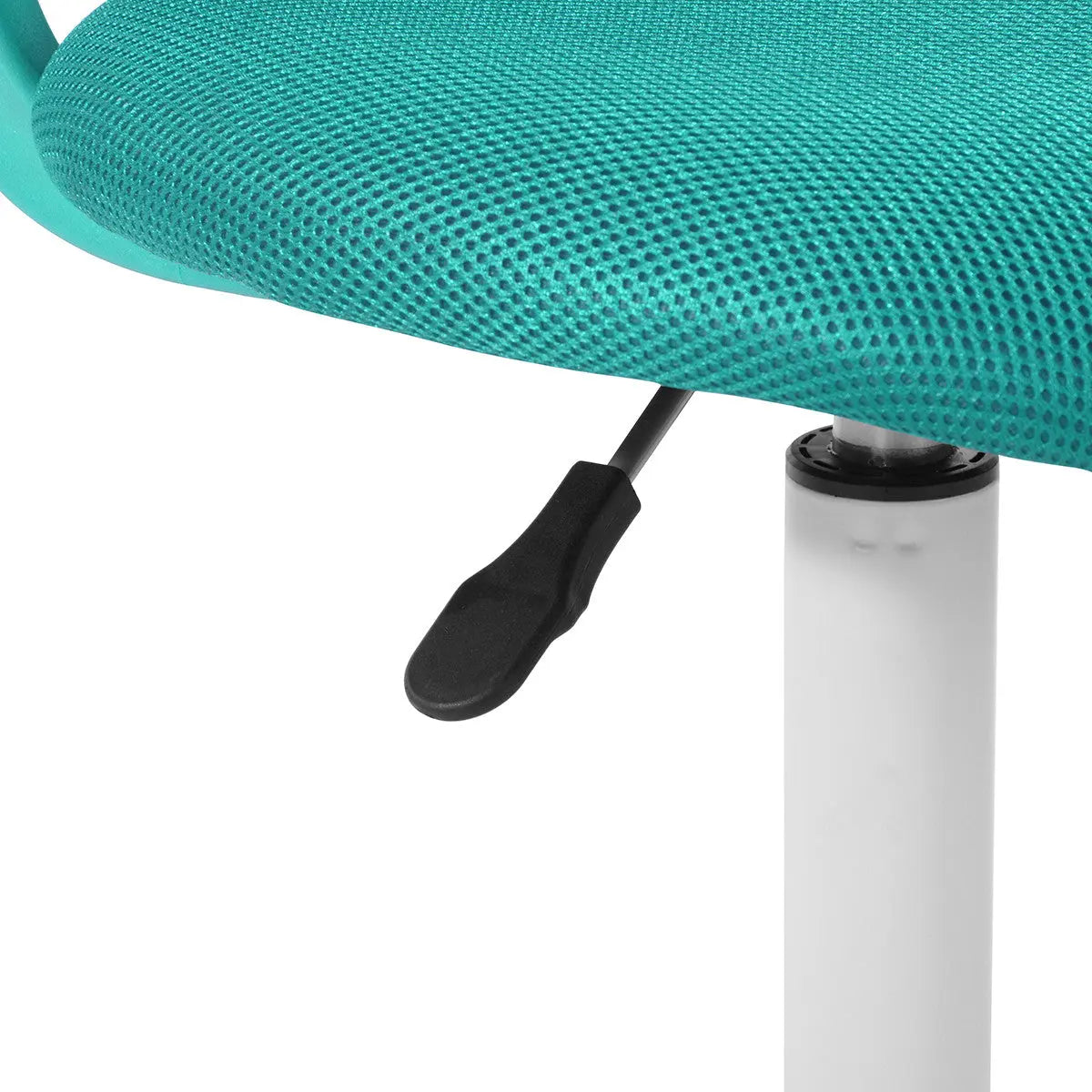 Aqua and White Adjustable Height Swivel Rolling Office Chair Homeroots Office