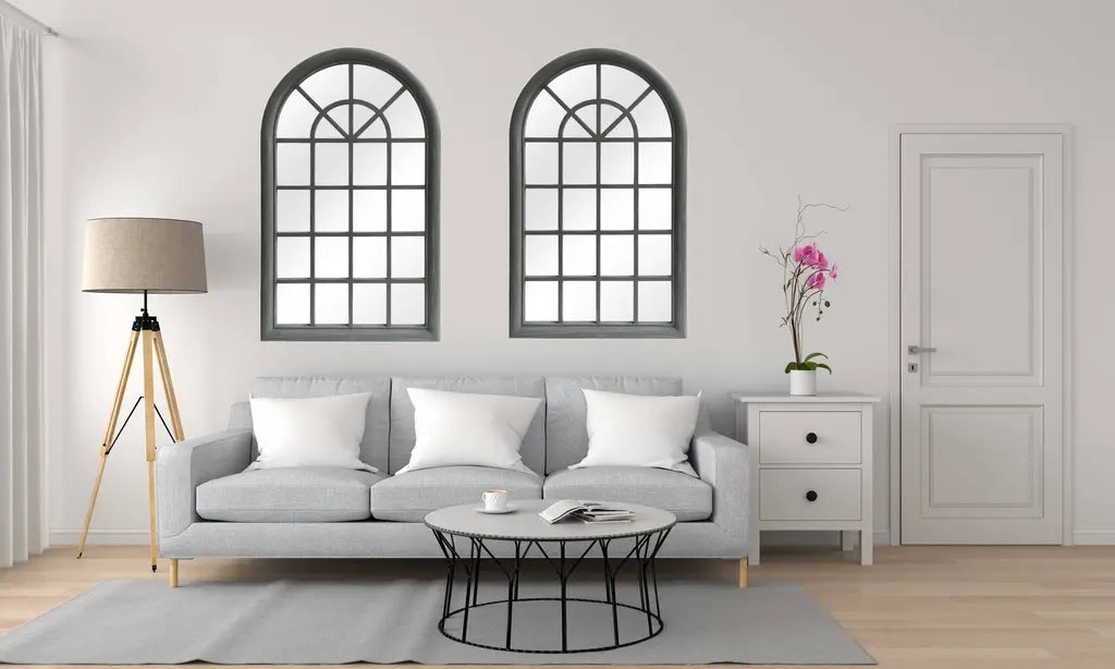 Arched Window Pane Mirror SBC-LTD