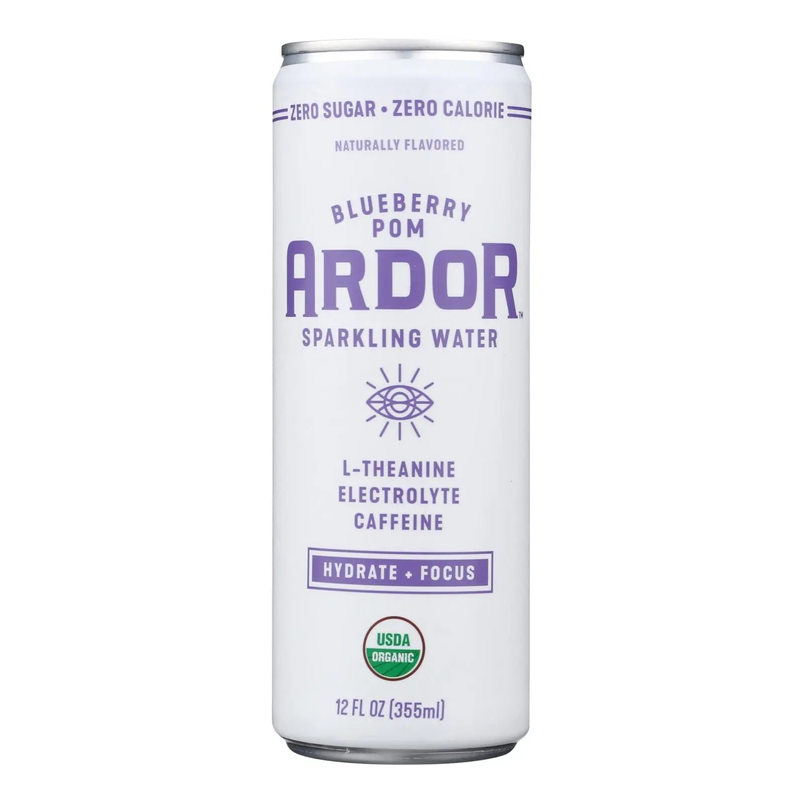 Ardor Sparkling Water - Spk Water Blby Pom Enrg - Case Of 12-12 Fz Ardor Sparkling Water