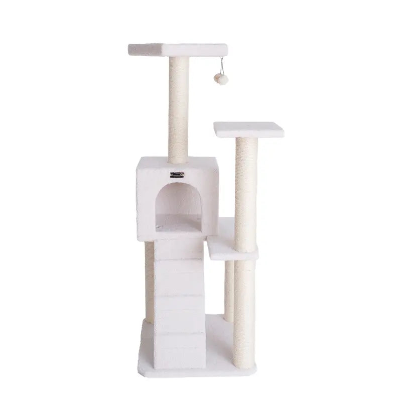 Armarkat Fleece Covered 53" High Cat tree, Real Wood B5301 AeroMark