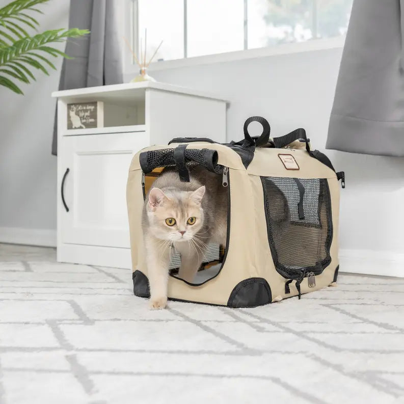 Armarkat FoldIng Soft Dog Crate Pet Travel Carrier PC201B AeroMark