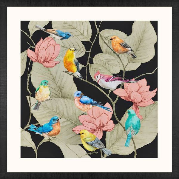 Array of Birds Black Framed Wall Art Homeroots Home Decor