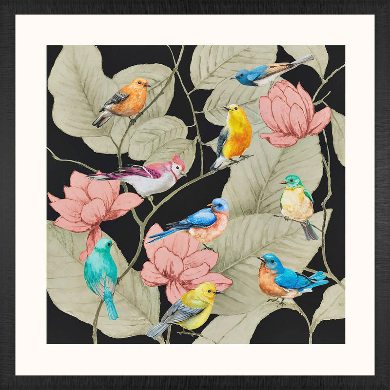 Array of Birds Black Framed Wall Art Homeroots Home Decor