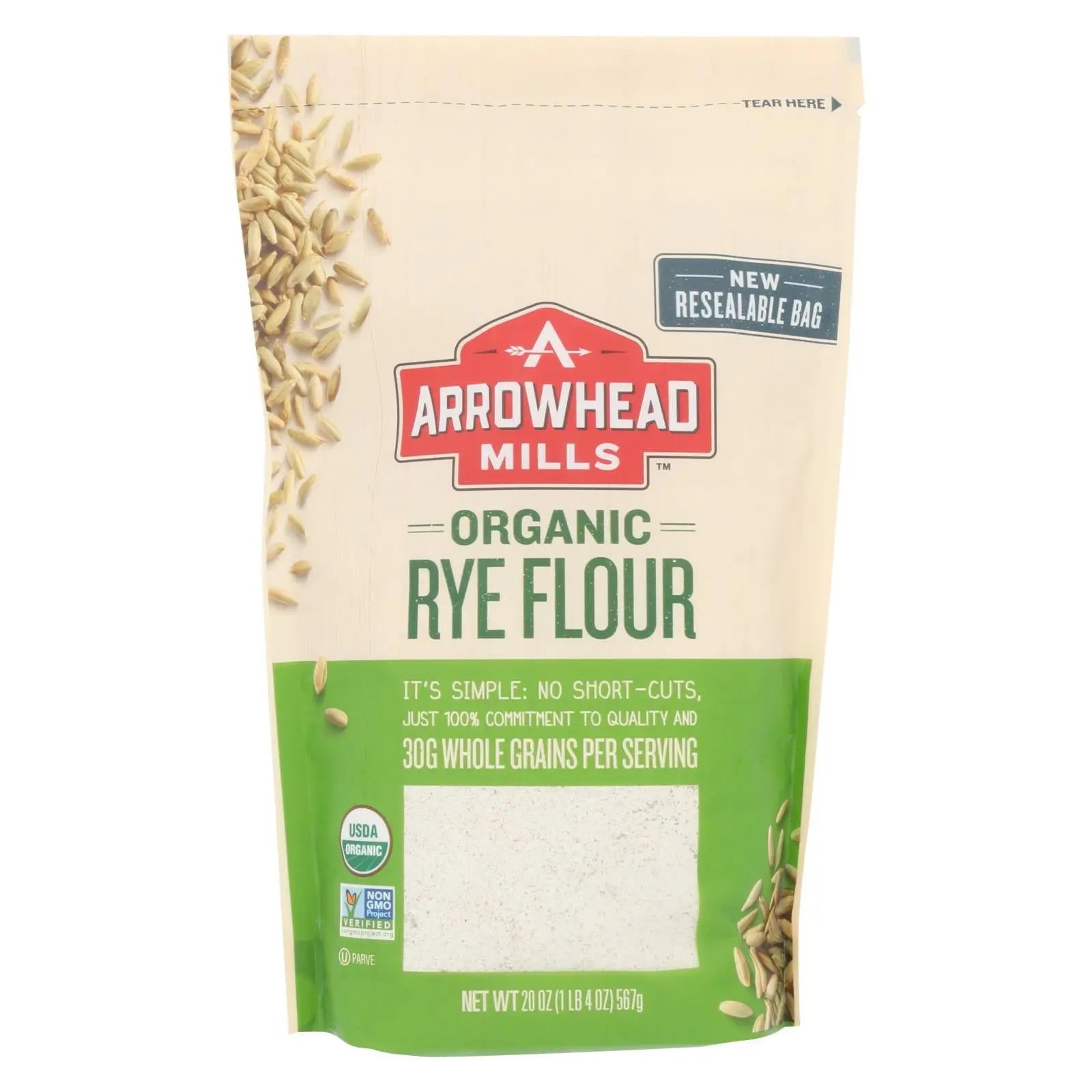 Arrowhead Mills - Organic Ret Flour - Case Of 6 - 20 Oz. Arrowhead Mills