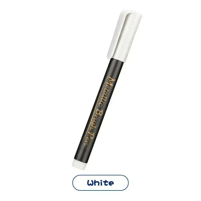 Art-Marker-Set-Metal-10-Colors-Medium-Pen-Metallic-For-DIY-Photo-Album-Signature-Liquid-ink-Round-Supplies-Permanent-Plastic-GreatEagleInc-334251392