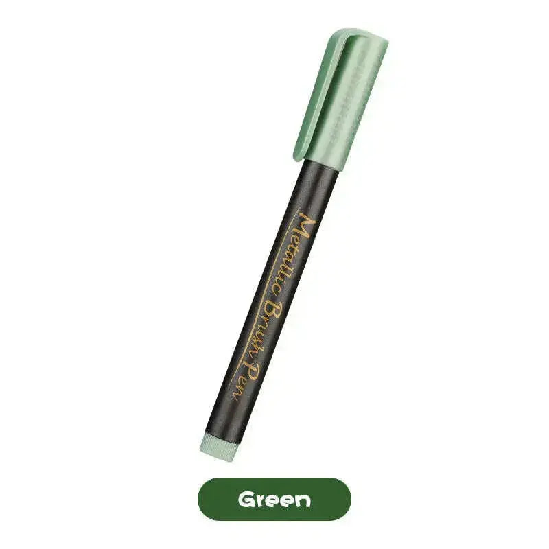 Art-Marker-Set-Metal-10-Colors-Medium-Pen-Metallic-For-DIY-Photo-Album-Signature-Liquid-ink-Round-Supplies-Permanent-Plastic-GreatEagleInc-334251555