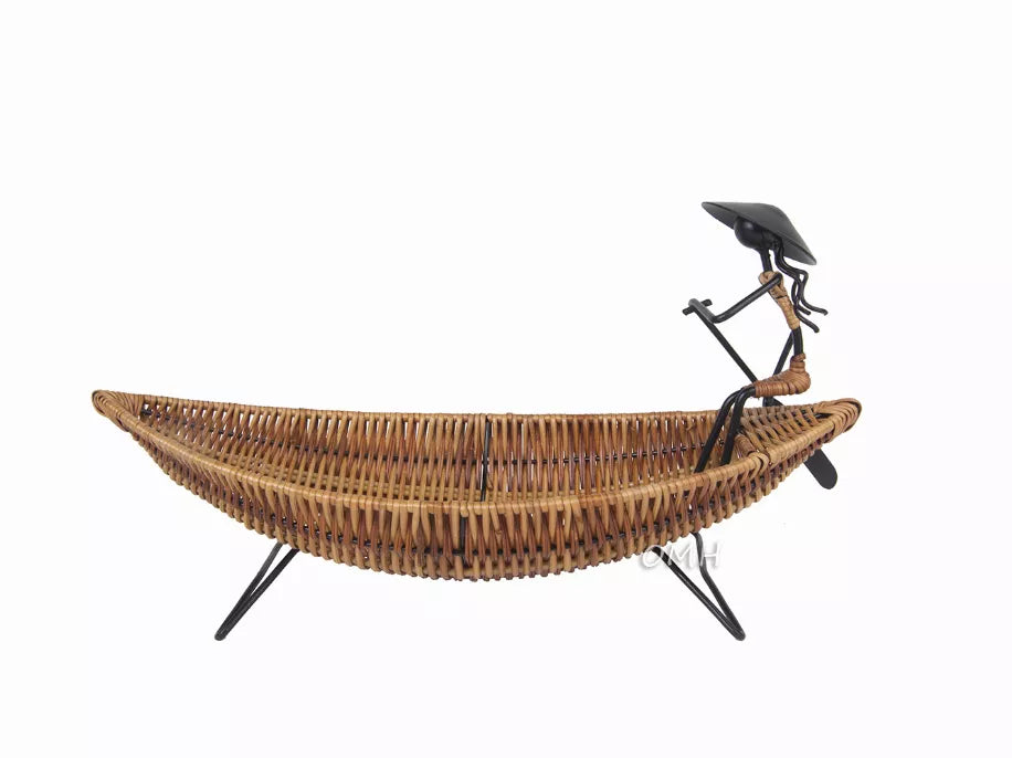Asian Style Tranquility Boat Basket OMH USA
