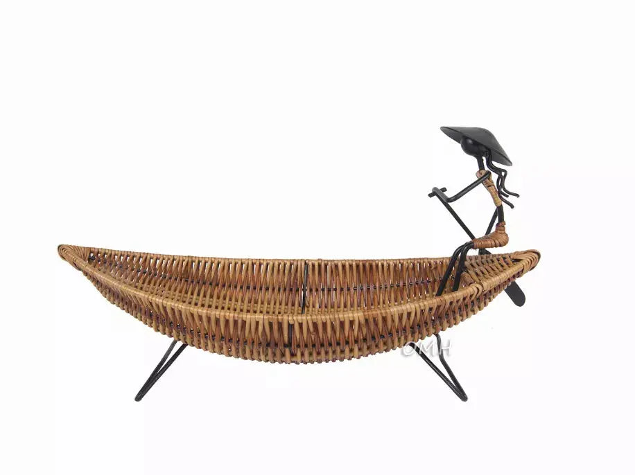 Asian Style Tranquility Boat Basket OMH USA