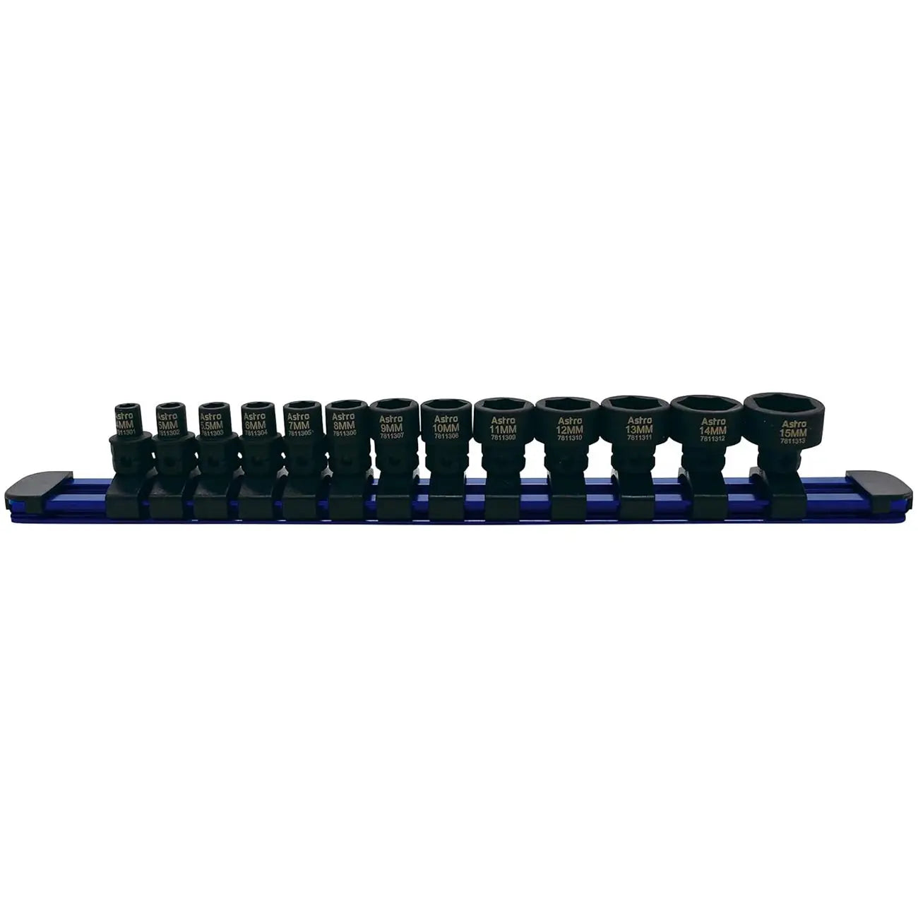 Astro Tools Metric 1/4" Drive Low Profile Nano Impact Sockets (13 Piece) ASTRO