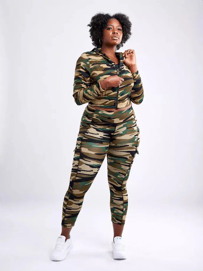 Athletic Zip-Up Crop Hoodie Jacket JupiterGear