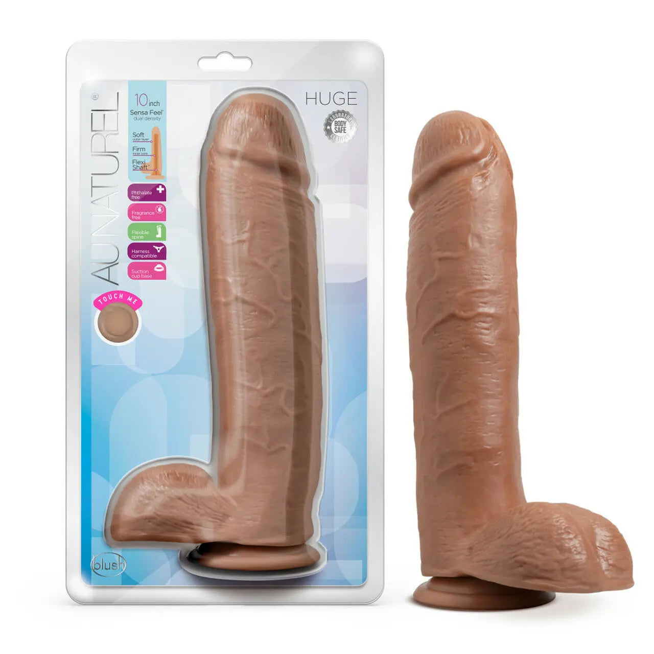 Au Naturel Huge 10in Dildo Blush Novelties