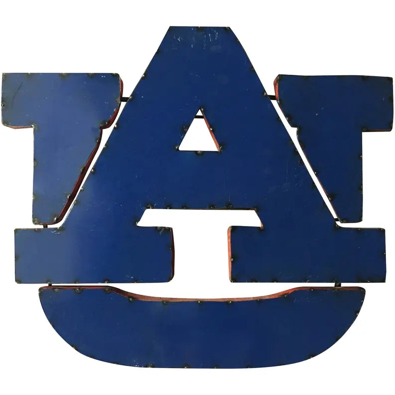 Auburn University "UA" Classic Logo Recycled Metal Wall Decor LRT SALES