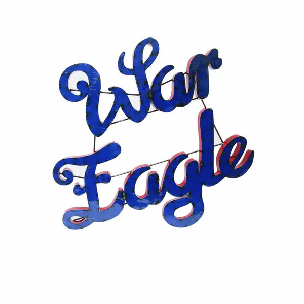 Auburn University "War Eagle" Stacked Recycled Metal Wall Decor LRT SALES