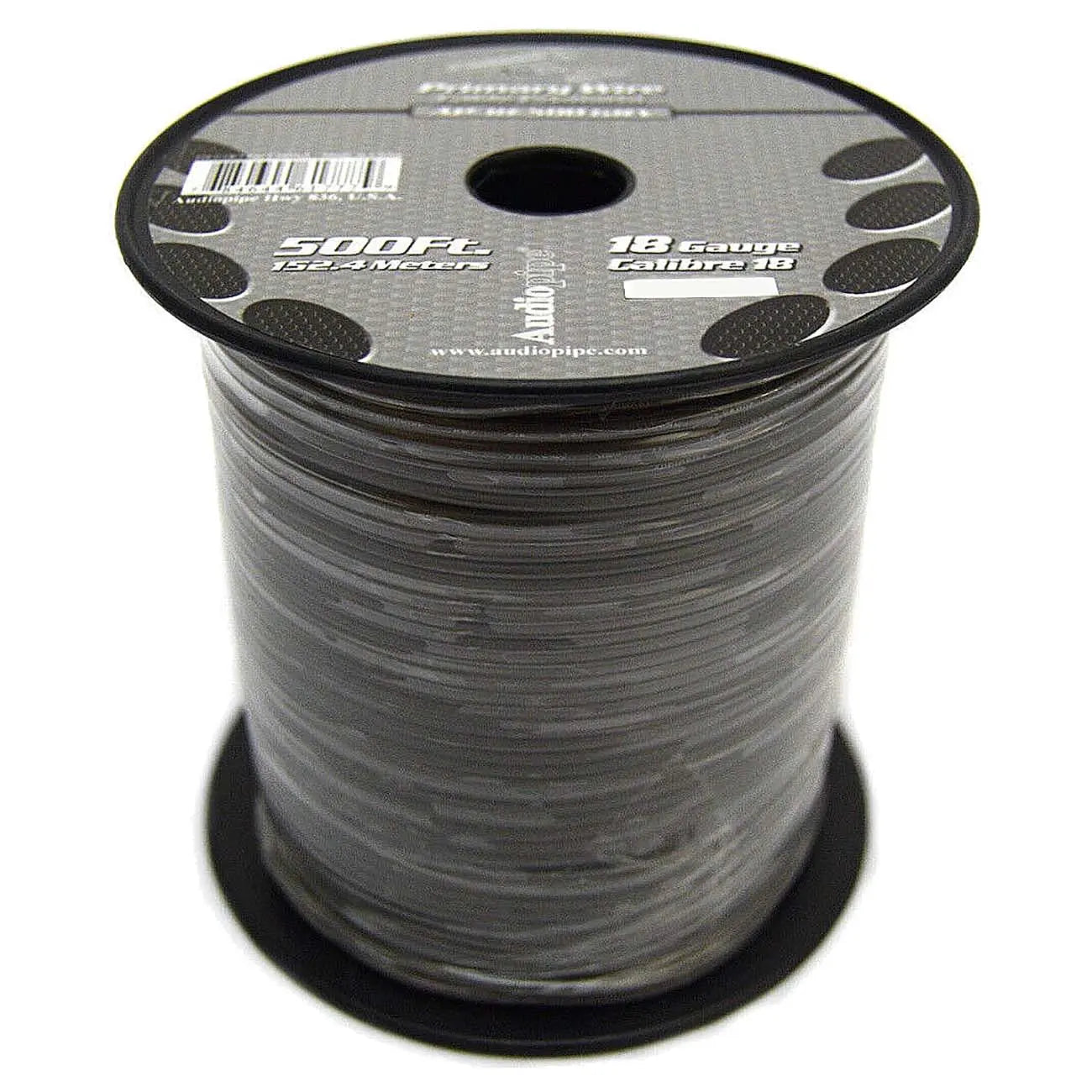 Audiopipe Primary Wire 18-gauge 500 Foot Spool - Gray Nippon