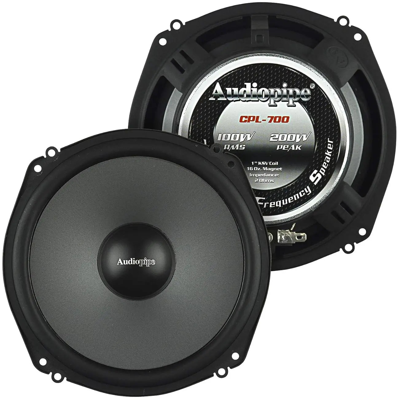 Audiopipe Shallow Mount 7” Low Mid Frequency Speaker (pair) Audiopipe